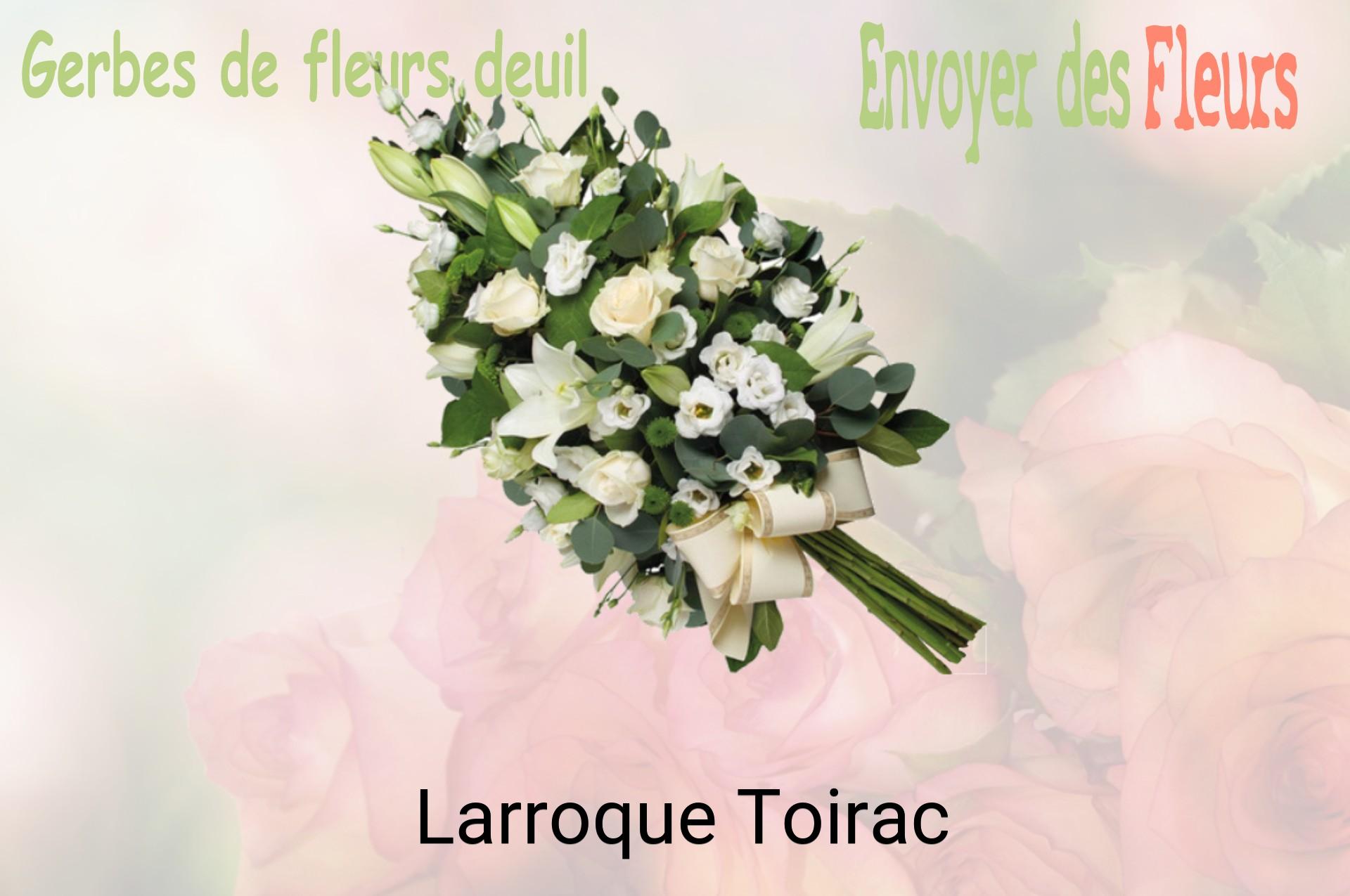 Gerbe de fleurs de deuil livrée à Larroque-Toirac